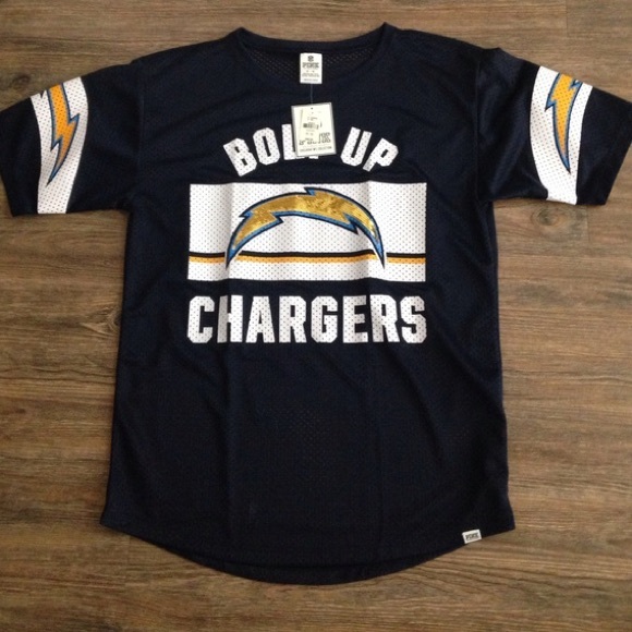 pink chargers jersey